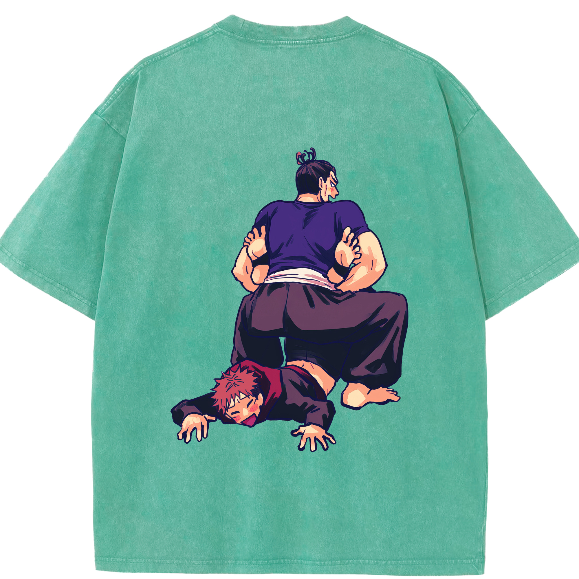 （画像用） 呪術廻戦 Jujutsu Kaisen 綿100% ヴィンテージ風 半袖Tシャツ（背面プリント）